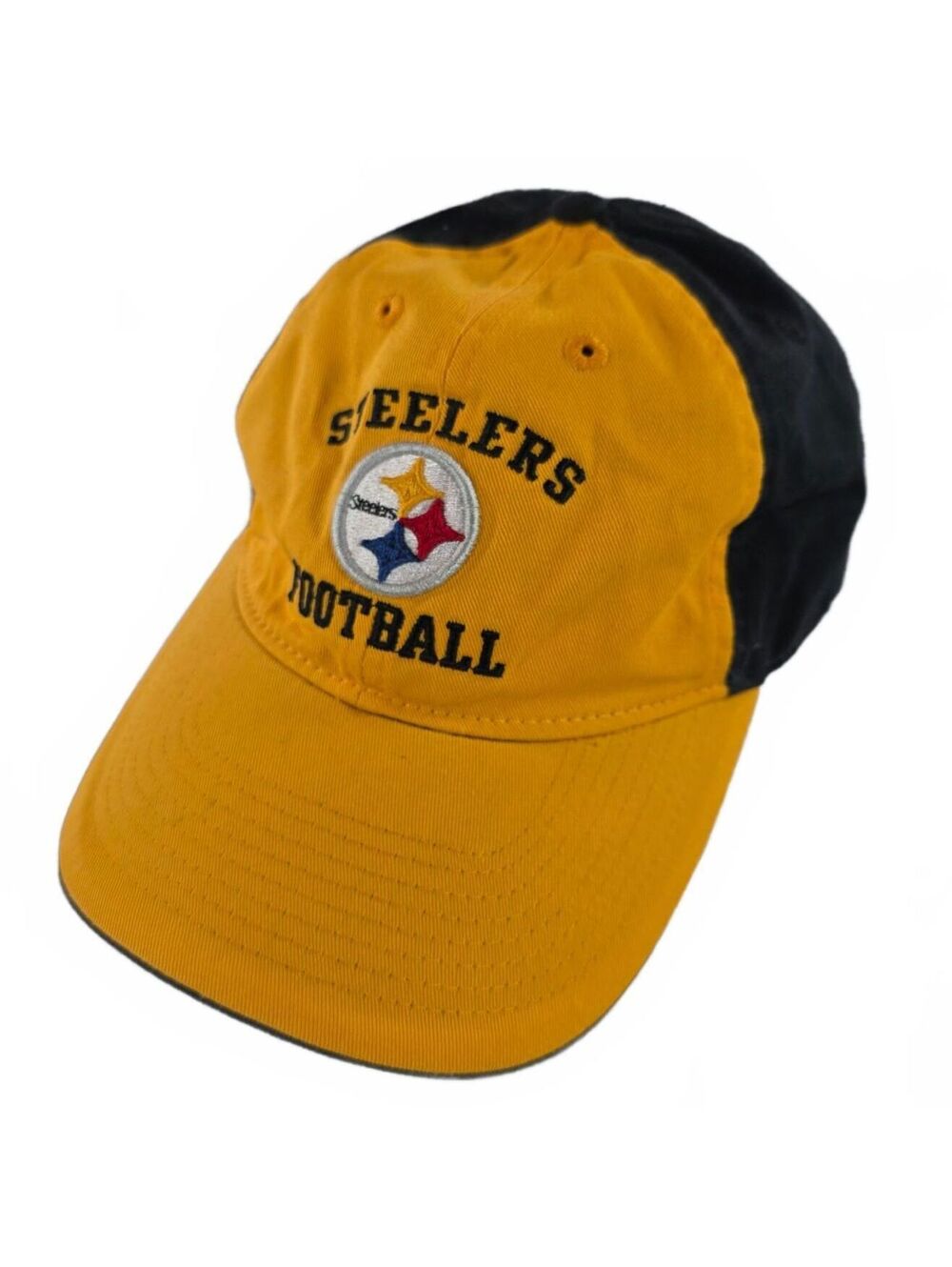 NFL Team Apparel Pittsburgh Steelers Baseball Cap Adjustable Unisex Black Gold